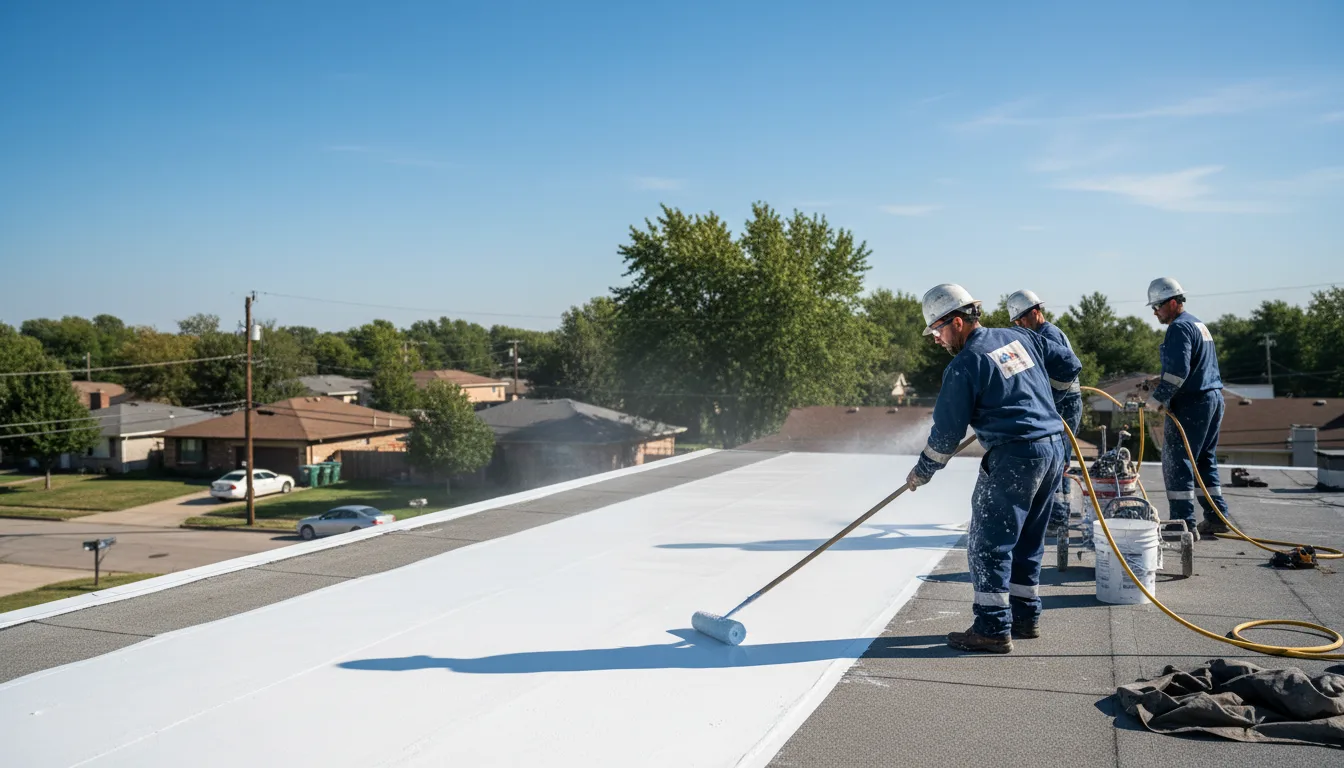 Commercial roof coating in Louisburg, KS near me